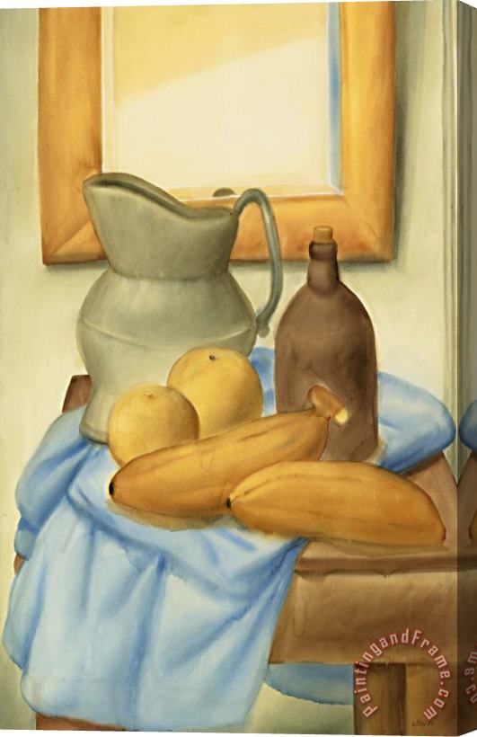 Fernando Botero Still Life with Fruits, 1980 Stretched Canvas Print / Canvas Art