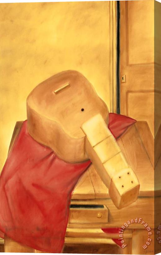 Fernando Botero Still Life with Guitar, 1980 Stretched Canvas Painting / Canvas Art
