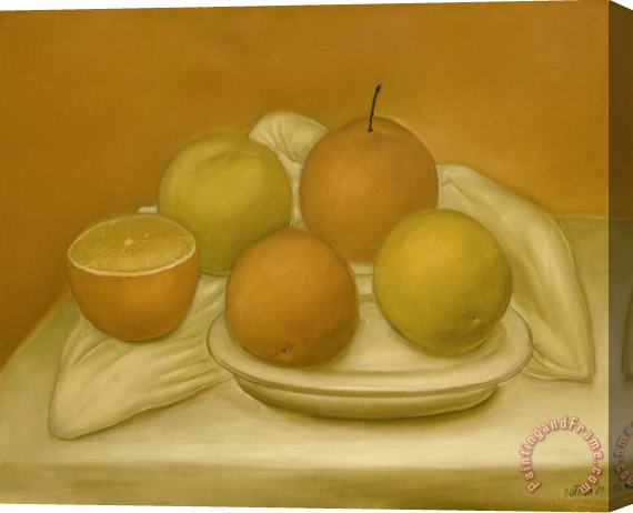 Fernando Botero Still Life with Oranges, 1969 Stretched Canvas Painting / Canvas Art