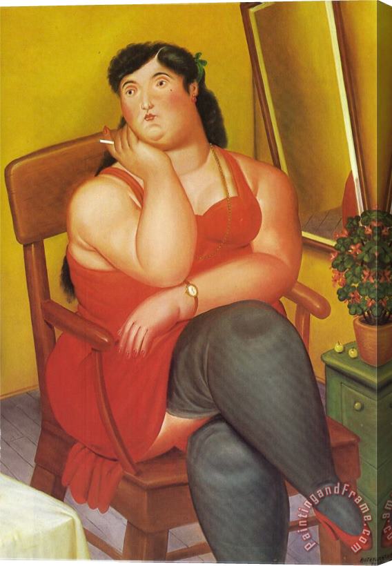 fernando botero The Colombian Based Stretched Canvas Print / Canvas Art
