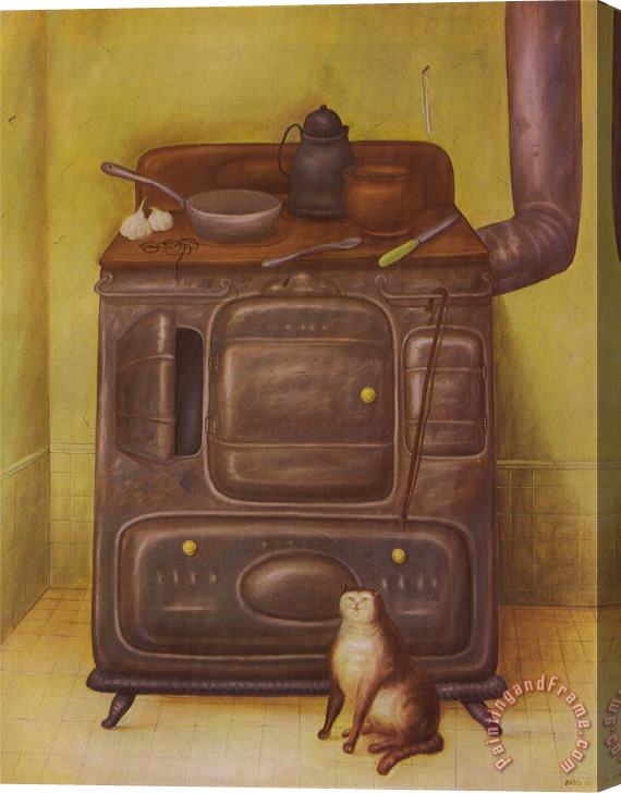 fernando botero The Cuisine Stretched Canvas Print / Canvas Art
