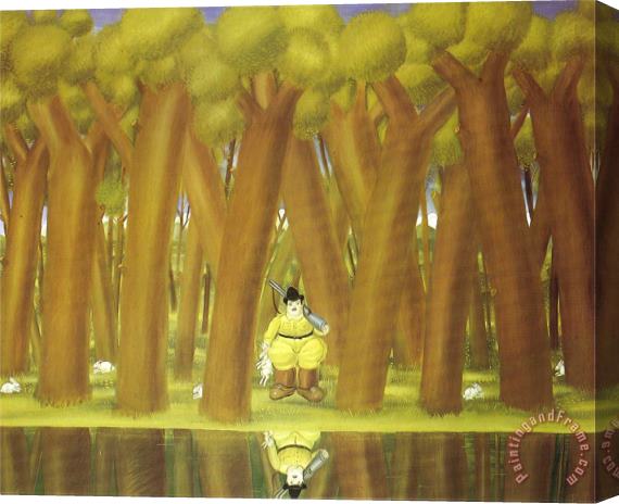 fernando botero The Hunter 1 Stretched Canvas Painting / Canvas Art