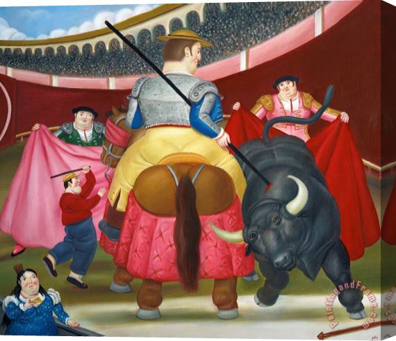 fernando botero The Pica Stretched Canvas Print / Canvas Art