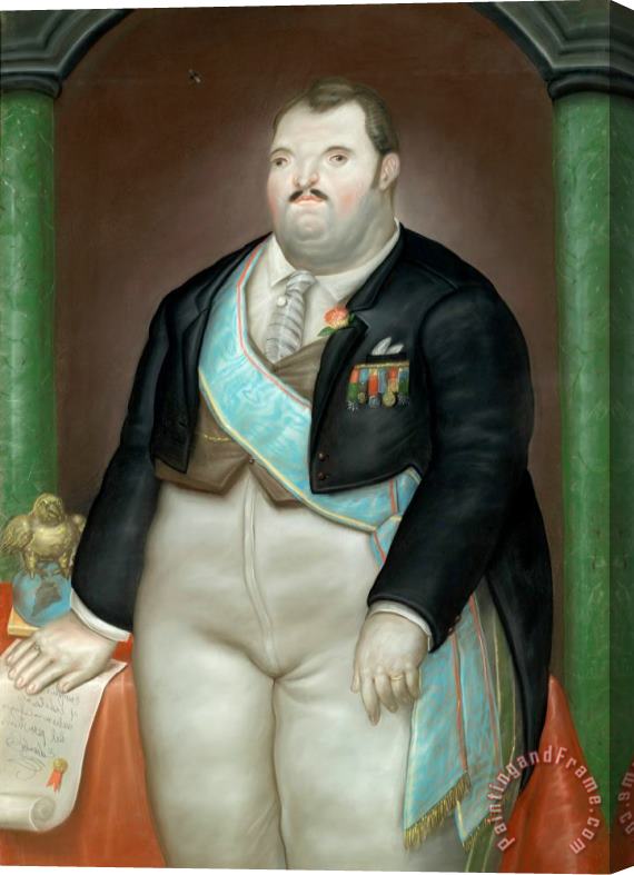 fernando botero The President Stretched Canvas Print / Canvas Art