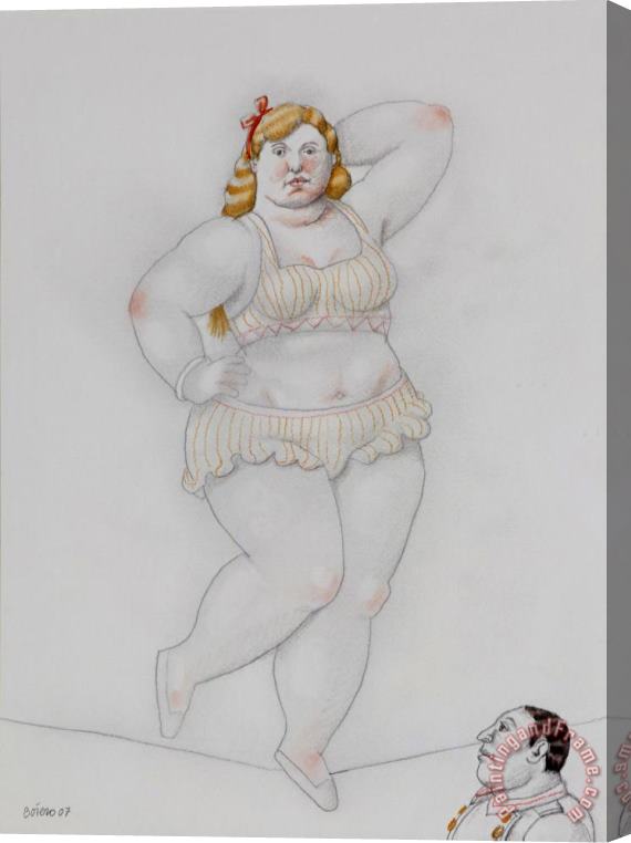 Fernando Botero Tightrope Walker, 2007 Stretched Canvas Print / Canvas Art