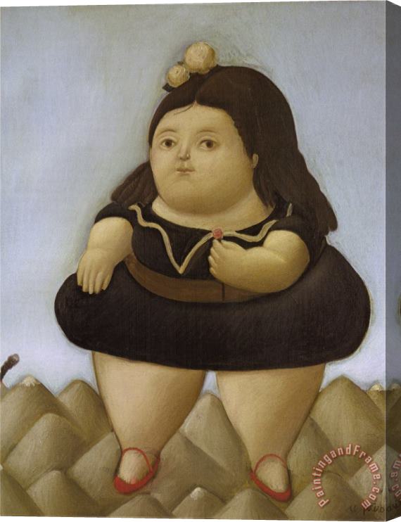 fernando botero Tour of The Volcano Stretched Canvas Painting / Canvas Art