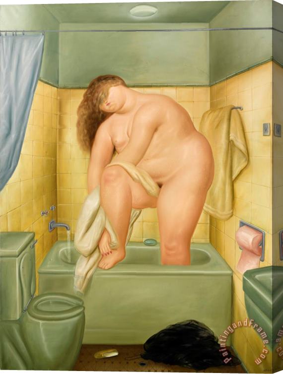 fernando botero Tribute to Bonnard Stretched Canvas Painting / Canvas Art