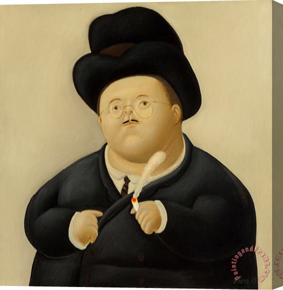 Fernando Botero Un Abogado, 1967 Stretched Canvas Painting / Canvas Art