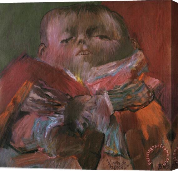 fernando botero Vallecas The Child After Vel Zquez Stretched Canvas Print / Canvas Art