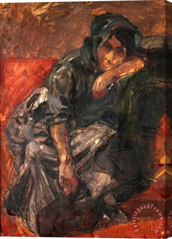 Fernando Fader Estudio De Mujer O Retorno Al Hogar Stretched Canvas Print / Canvas Art