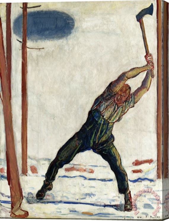 Fernidand Hodler The Woodcutter Stretched Canvas Painting / Canvas Art