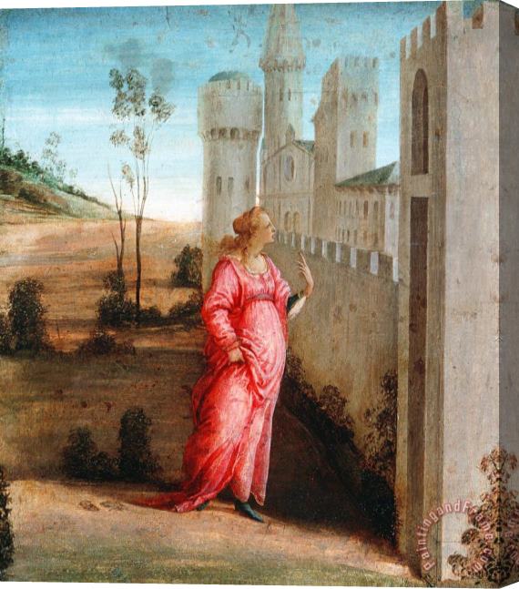 Filippino Lippi Esther at The Palace Gate Stretched Canvas Print / Canvas Art
