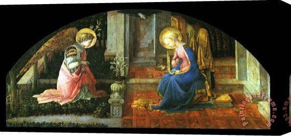 Filippino Lippi The Annunciation Stretched Canvas Painting / Canvas Art