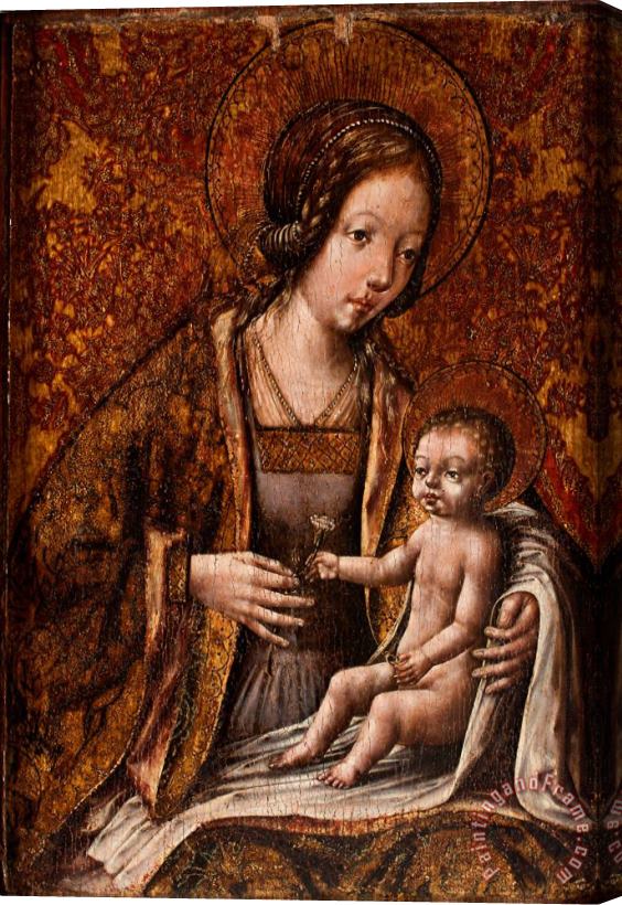 Flemish Or Dutch Madonna And Child Stretched Canvas Print / Canvas Art
