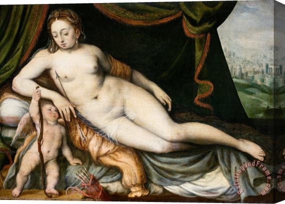 Floris, Frans Venus And Cupid Stretched Canvas Print / Canvas Art