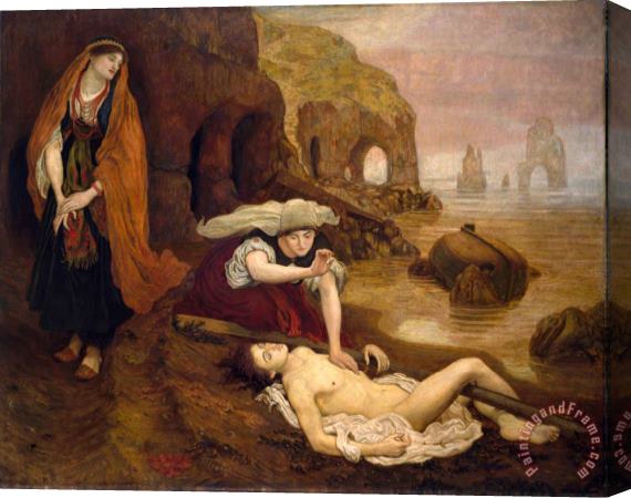 Ford Madox Brown Finding of Don Juan by Haidee Stretched Canvas Print / Canvas Art