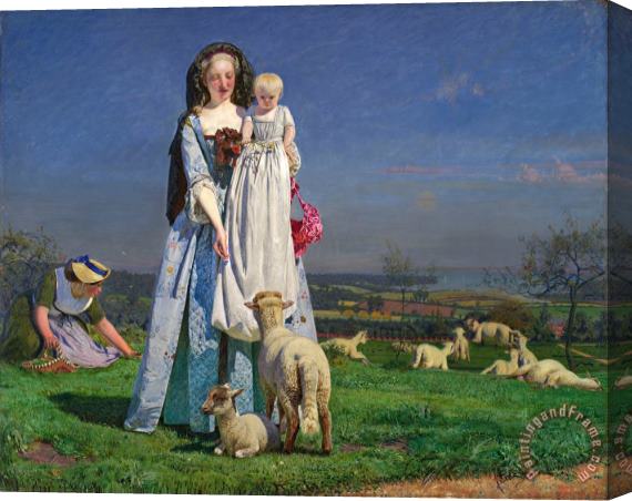 Ford Madox Brown Pretty Baa Lambs Stretched Canvas Painting / Canvas Art