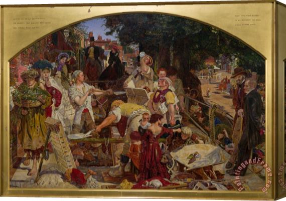 Ford Madox Brown Work Stretched Canvas Print / Canvas Art