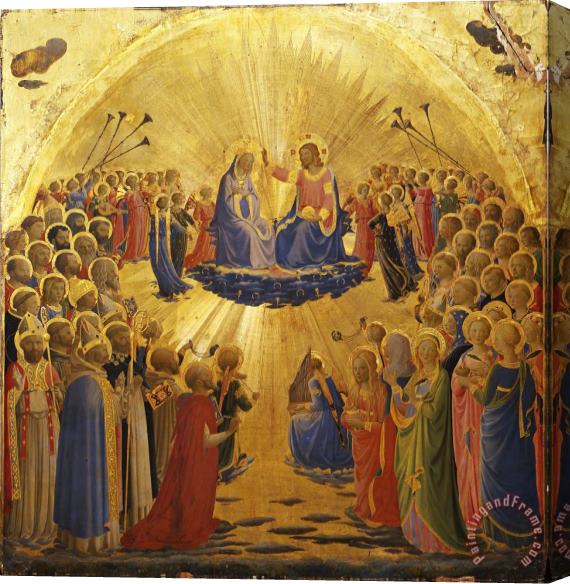 Fra' Angelico Incoronazione Della Vergine Stretched Canvas Painting / Canvas Art