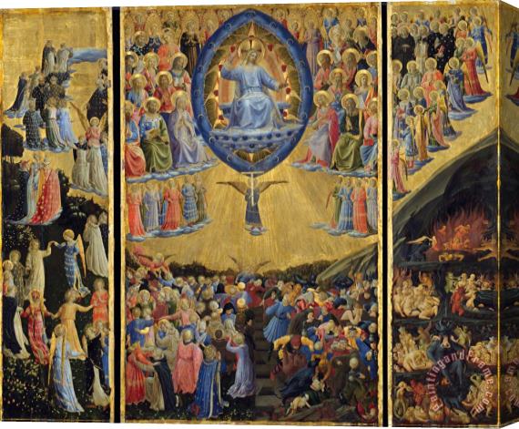 Fra Angelico The Last Judgement (winged Altar) Stretched Canvas Print / Canvas Art