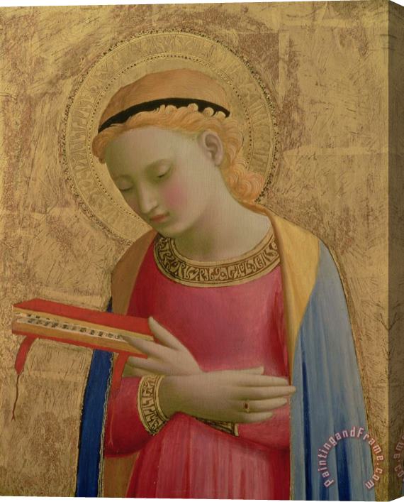 Fra Angelico Virgin Annunciate Stretched Canvas Painting / Canvas Art