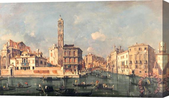 Francesco Guardi San Geremia and the Entrance to the Canneregio Stretched Canvas Print / Canvas Art