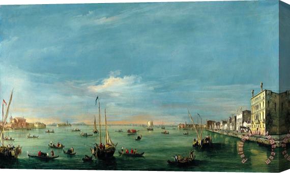 Francesco Guardi View of The Giudecca Canal And The Zattere Stretched Canvas Print / Canvas Art