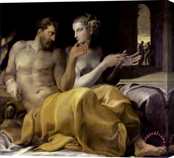 Francesco Primaticcio Ulysses And Penelope Stretched Canvas Print / Canvas Art