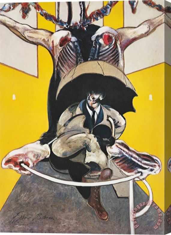 Francis Bacon After Second Version of Painting 1946, 1971 Stretched Canvas Print / Canvas Art