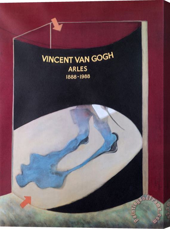 Francis Bacon Hommage to Vincent Van Gogh, 1989 Stretched Canvas Print / Canvas Art