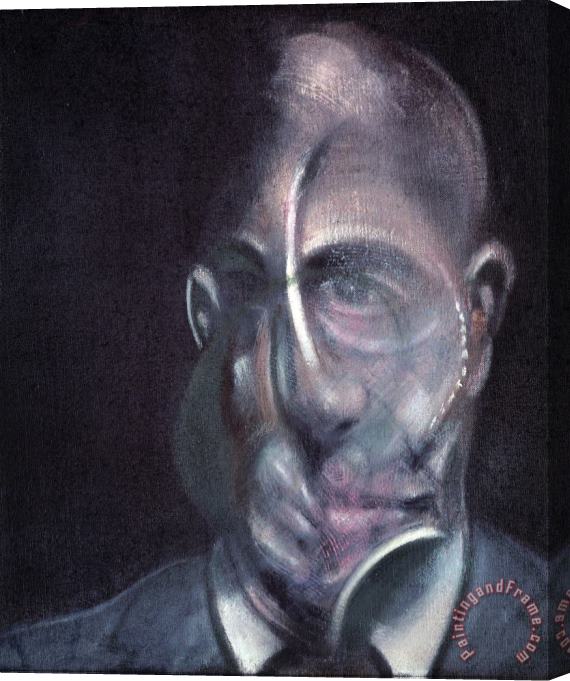 Francis Bacon Portrait of Michel Leiris, 1976 Stretched Canvas Painting / Canvas Art