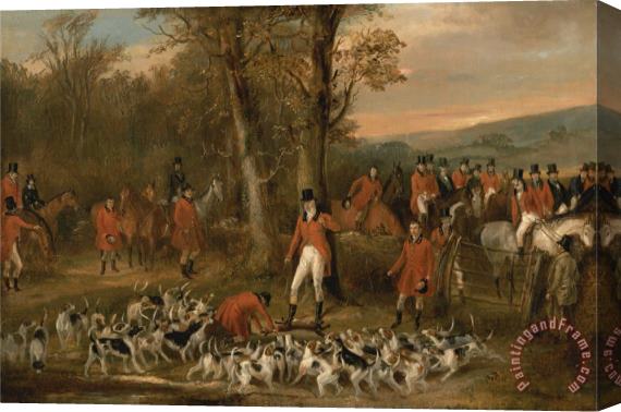 Francis Calcraft Turner The Berkeley Hunt, 1842 The Death Stretched Canvas Print / Canvas Art