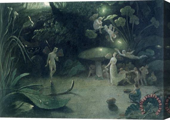 Francis Danby  Scene from 'A Midsummer Night's Dream Stretched Canvas Painting / Canvas Art