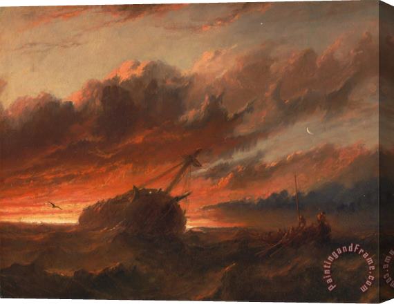 Francis Danby Shipwreck Stretched Canvas Painting / Canvas Art