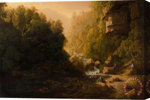 Francis Danby The Mountain Torrent Stretched Canvas Print / Canvas Art