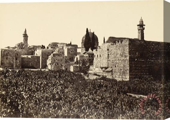 Francis Frith Waste Places in Jerusalem Between Mount Zion And The Holy Temple Stretched Canvas Painting / Canvas Art