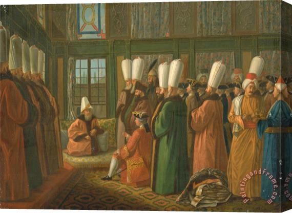 Francis Smith The Grand Vizier Giving Audience to The English Ambassador Stretched Canvas Painting / Canvas Art