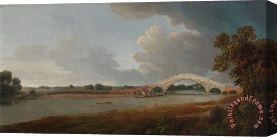 Francis Swaine Old Walton Bridge Stretched Canvas Print / Canvas Art