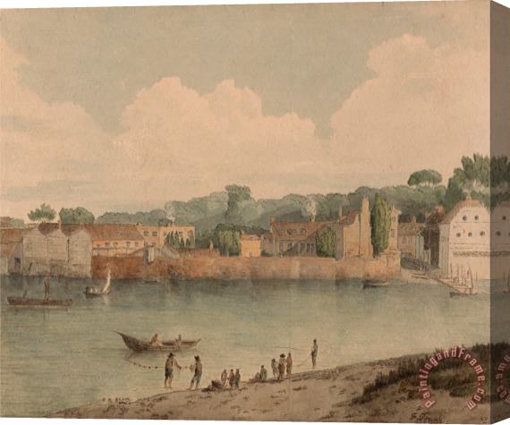 Francis Swaine Vauxhall Stairs, From Millbank, July 5, 1797 Stretched Canvas Print / Canvas Art
