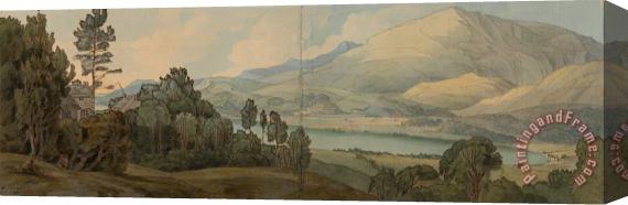 Francis Swaine View of Lake Coniston, Lancashire Stretched Canvas Print / Canvas Art