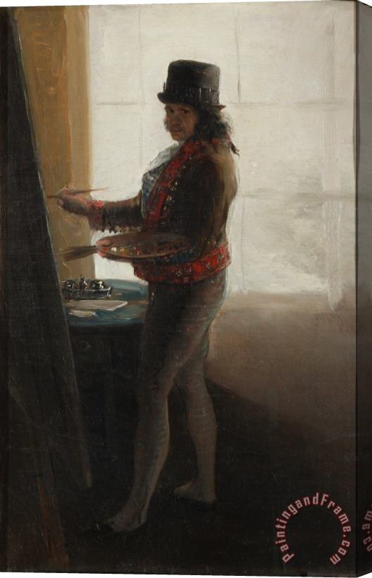 Francisco De Goya Autorretrato Ante El Caballete Stretched Canvas Print / Canvas Art