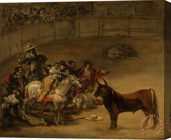 Francisco De Goya Bullfight, Suerte De Varas Stretched Canvas Painting / Canvas Art