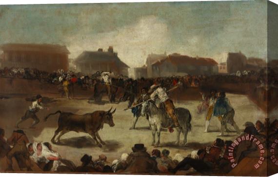 Francisco De Goya Corrida De Toros En Un Pueblo Stretched Canvas Print / Canvas Art