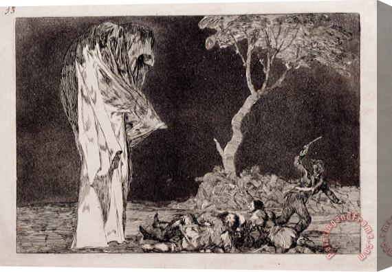 Francisco De Goya Fearful Folly Stretched Canvas Painting / Canvas Art