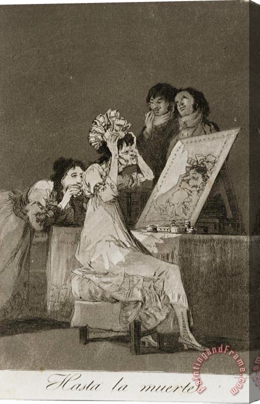 Francisco De Goya Hasta La Muerta Stretched Canvas Painting / Canvas Art