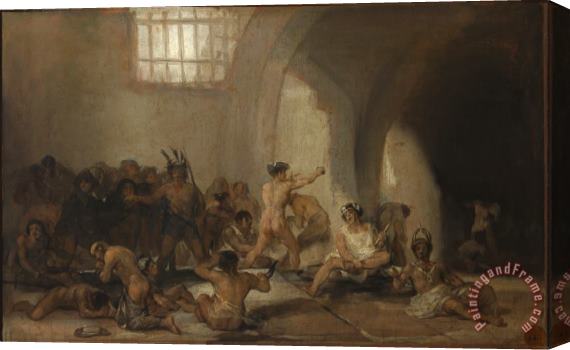 Francisco De Goya La Casa De Locos Stretched Canvas Print / Canvas Art