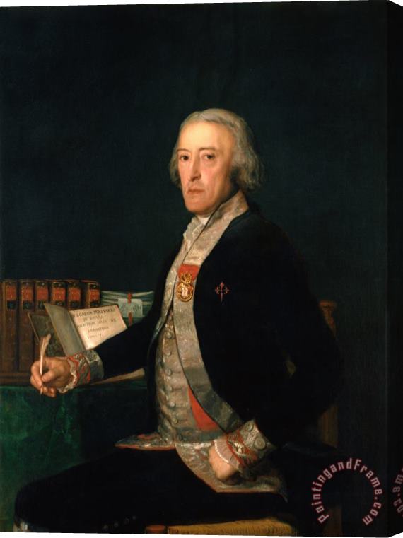 Francisco De Goya Portrait of Felix Colon De Larriategui Stretched Canvas Painting / Canvas Art