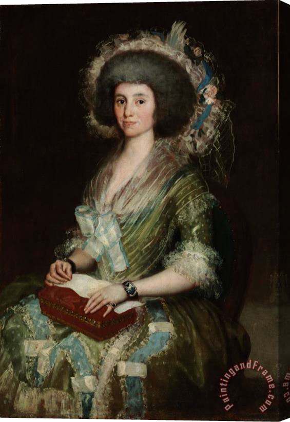 Francisco De Goya Portrait of Senora Cean Bermudez Stretched Canvas Painting / Canvas Art