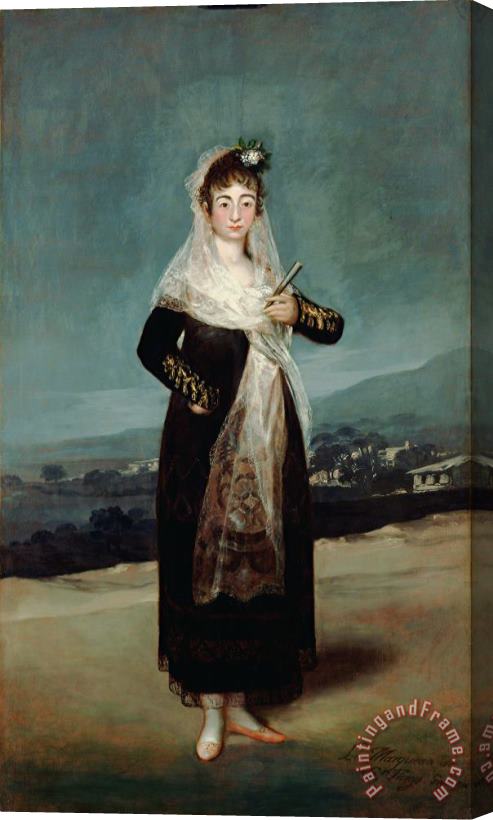 Francisco De Goya Portrait of The Marquesa De Santiago Stretched Canvas Painting / Canvas Art