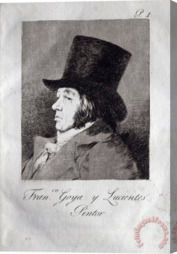 Francisco De Goya Self Portrait Stretched Canvas Painting / Canvas Art